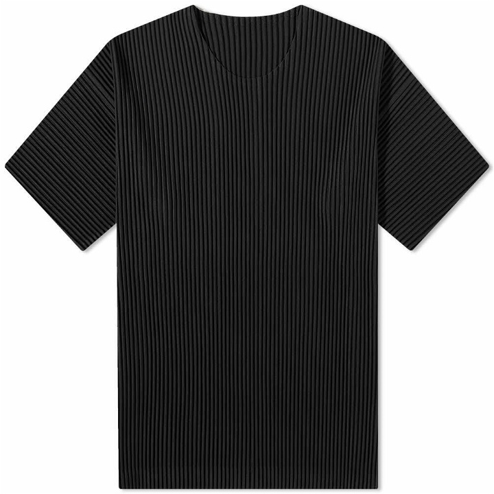 Photo: Homme Plissé Issey Miyake Men's Pleated T-Shirt in Black
