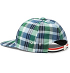 Thom Browne - Grosgrain-Trimmed Checked Cotton Baseball Cap - Men - Blue