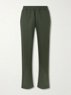 Sunspel - Tapered Cotton and Linen-Blend Trousers - Green