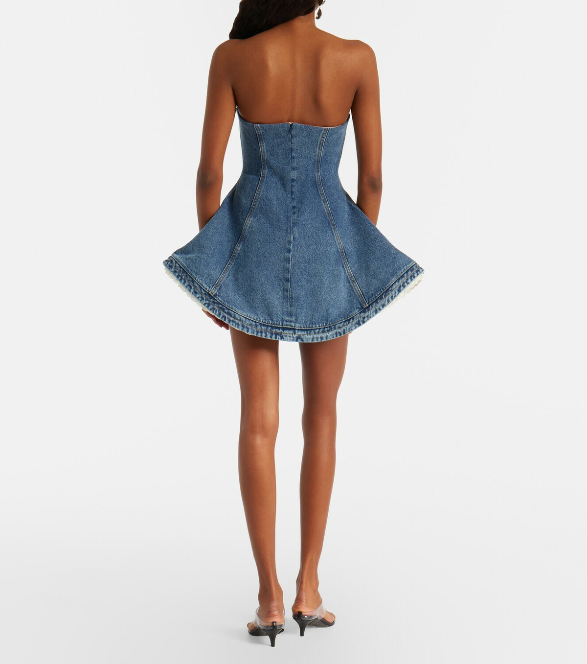 Magda Butrym Denim bustier dress