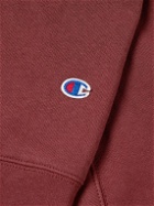 Champion - Cotton-Blend Jersey Hoodie - Red