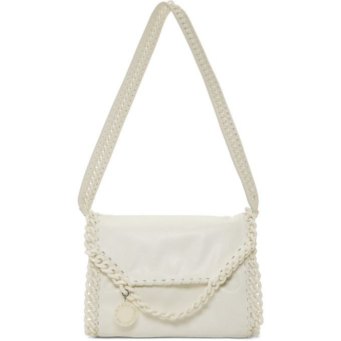 Stella McCartney: Off-White Logo Shoulder Bag