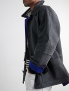 Paul Smith - Oversized Bonded-Suede Jacket - Gray
