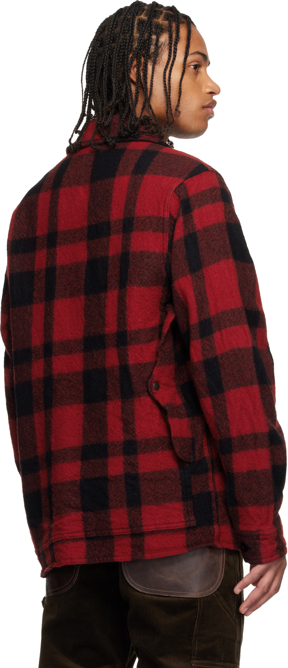Junya Watanabe Red & Black Filson Check Jacket Junya Watanabe
