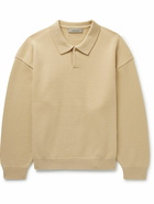 FEAR OF GOD ESSENTIALS - Oversized Knitted Polo Sweater - Neutrals