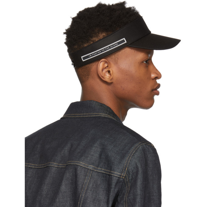 Rick Owens Drkshdw Black Im Praying To The Aliens Visor Rick Owens