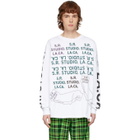 S.R. STUDIO. LA. CA. White LT-103 Long Sleeve T-Shirt