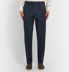 Brioni - Slim-Fit Stretch-Cotton Twill Trousers - Blue