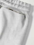 RRR123 - Gospel Straight-Leg Logo-Print Cotton-Jersey Drawstring Shorts - Gray