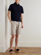 De Petrillo - Cotton-Piqué Polo Shirt - Blue