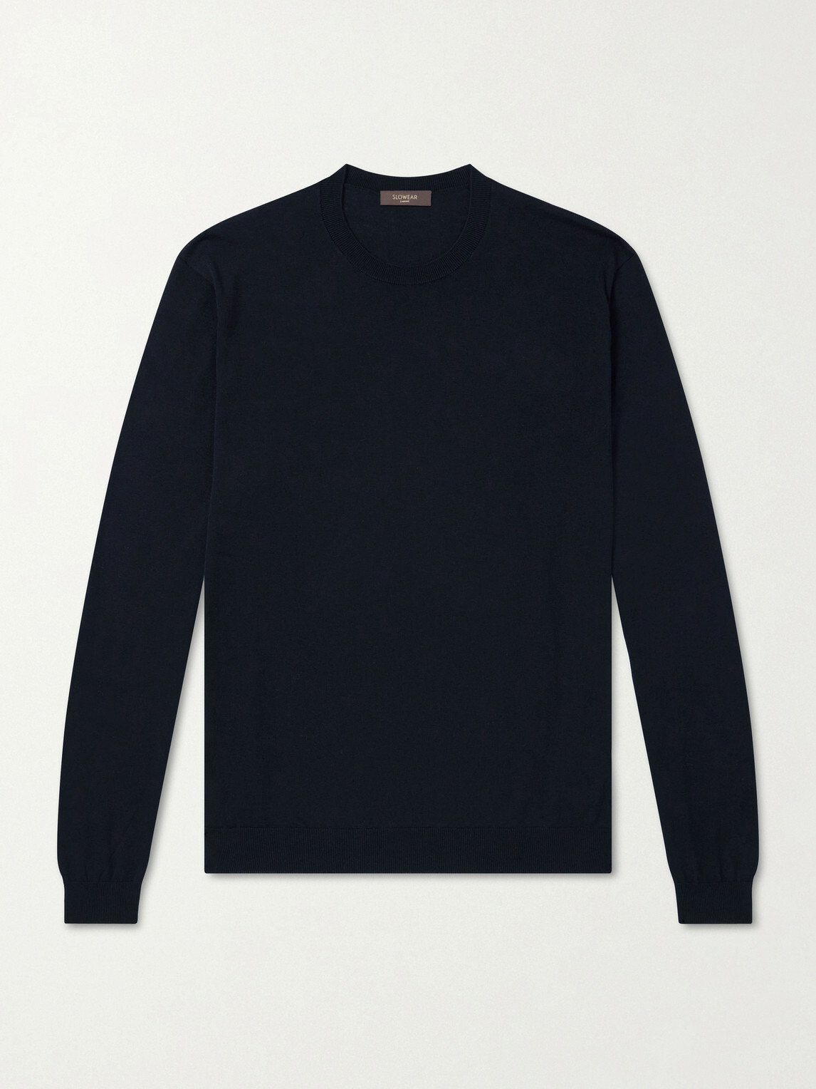 Slowear - Cotton and Silk-Blend Sweater - Black