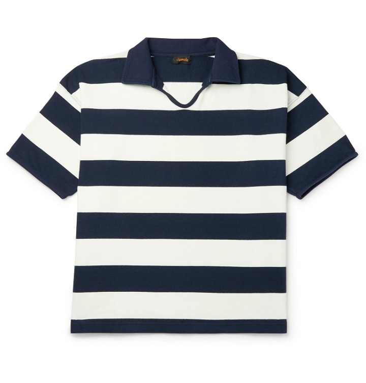 Photo: Chimala - Striped Cotton-Jersey Polo Shirt - Multi