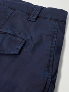 Brunello Cucinelli - Straight-Leg Cotton-Blend Twill Cargo Shorts - Blue