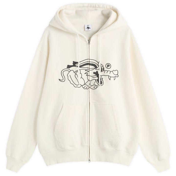 Photo: Pawa Speed Sports Men's Doggo Zip Hoodie in Cream
