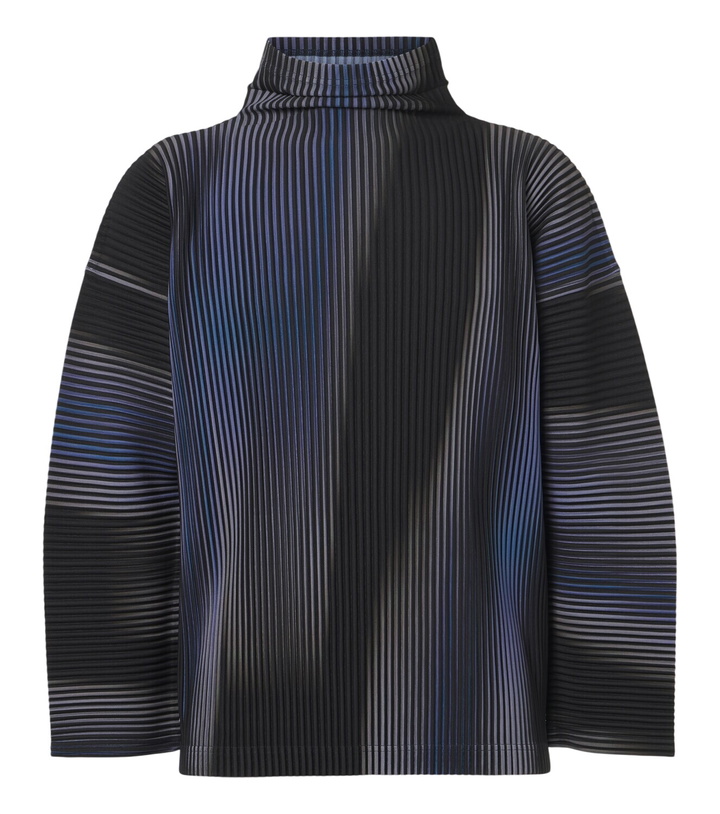 Photo: Homme Plissé Issey Miyake Blend of Lights pleated printed top
