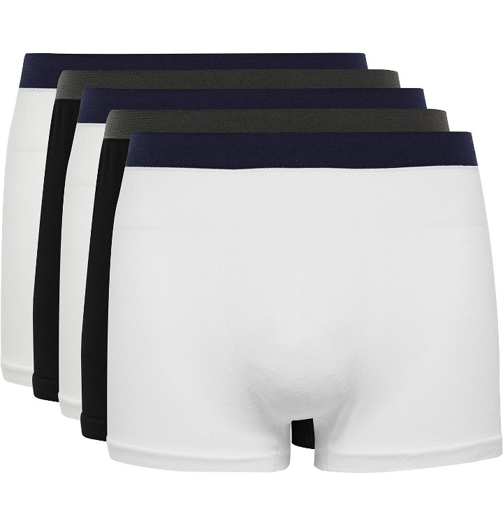 Photo: Hamilton and Hare - Five Pack Bamboo-Blend Boxer Briefs - Multi