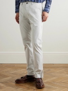 Sid Mashburn - Field Straight-Leg Garment-Dyed Cotton-Twill Trousers - Neutrals