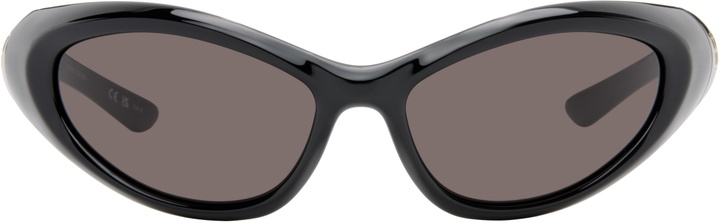 Photo: Balenciaga Black Oval Sunglasses
