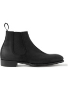George Cleverley - Jason Roughout Suede Chelsea Boots - Black