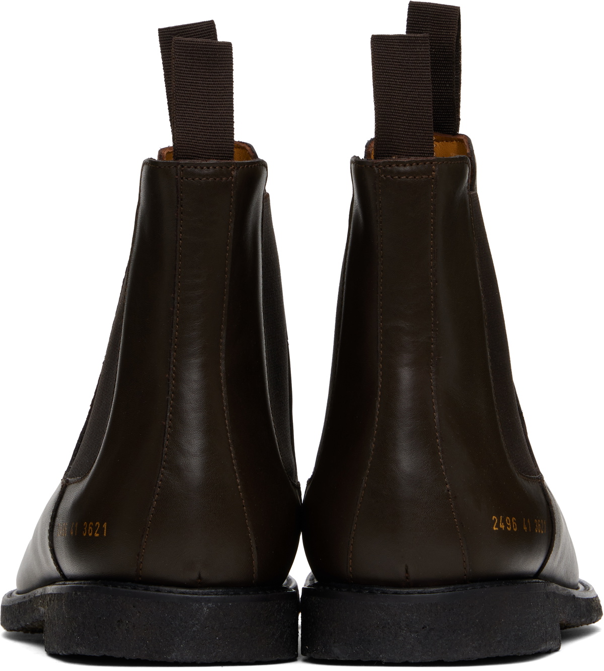 Common Projects Brown Classic Chelsea Boots