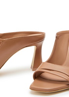 Malone Souliers Rania 70 Leather Mules Beige