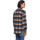 Dsquared2 Beige Wool Check Shirt