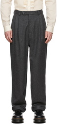 Molly Goddard Grey Wool Hamish Trousers