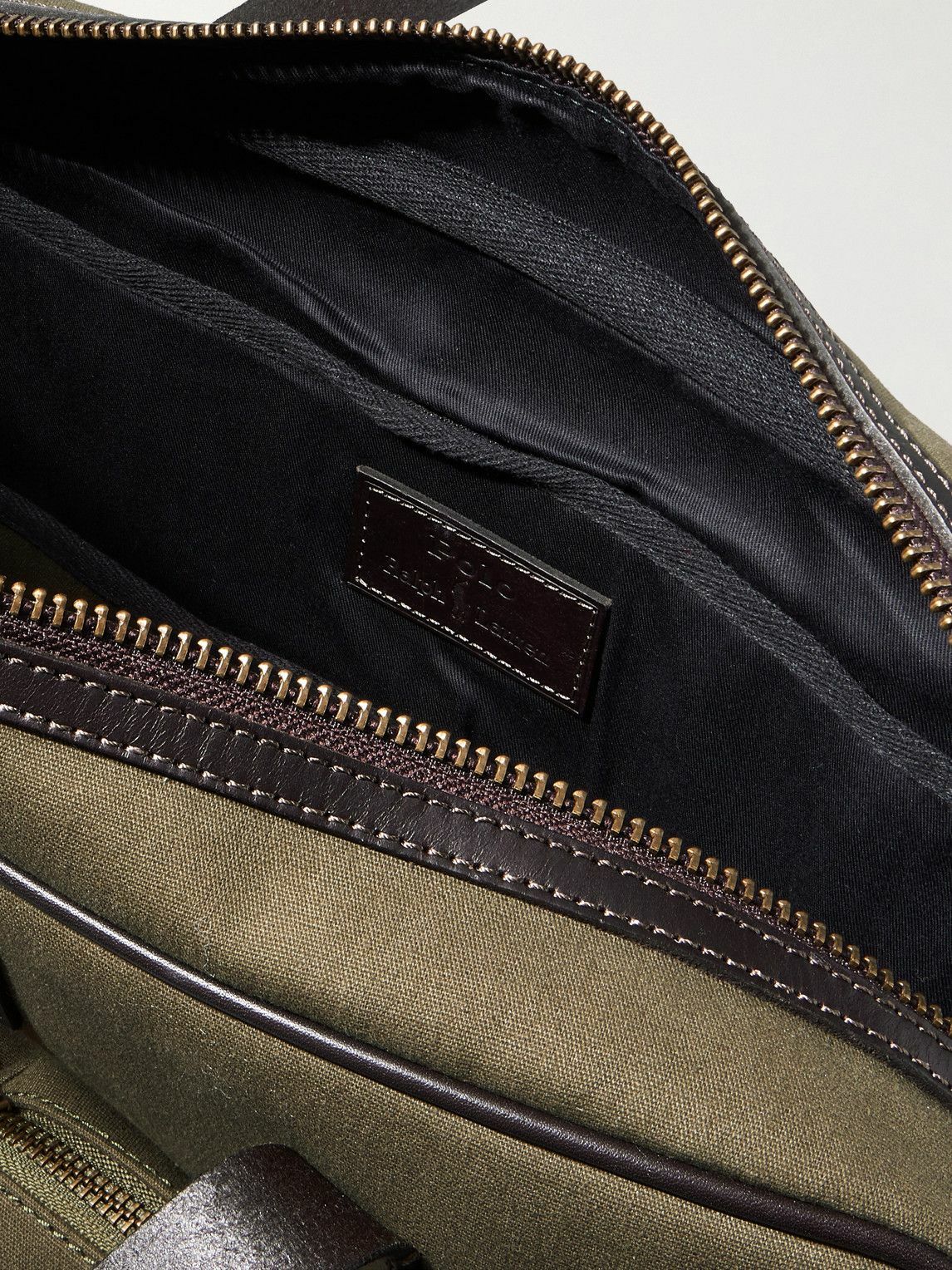 Polo Ralph Lauren - Leather-Trimmed Cotton-Canvas Messenger Bag