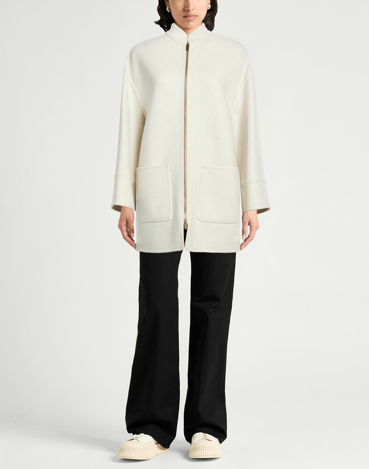 Agnona Womens Coat Cream
