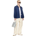 A.P.C. Off-White & Blue Jade Tote