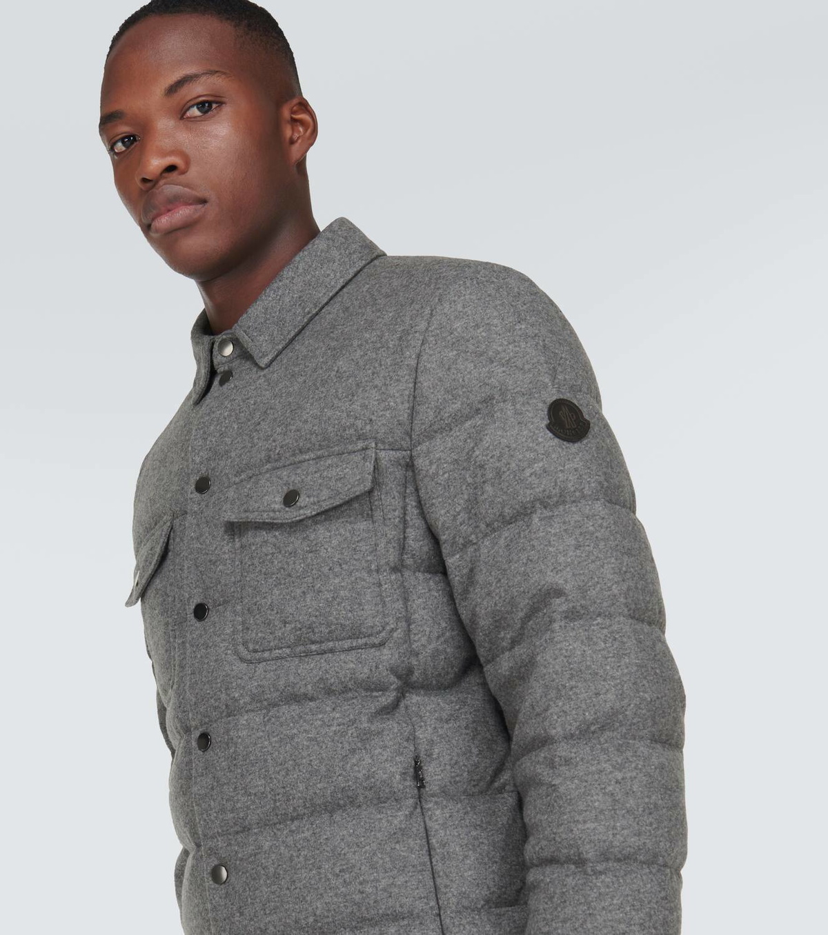 Moncler Mirmandix cashmere-blend down overshirt Moncler