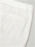 Club Monaco - Baxter Straight-Leg Stretch-Cotton Twill Shorts - White