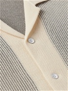Rag & Bone - Harvey Camp-Collar Jacquard-Knit Cotton-Blend Shirt - Neutrals