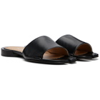 Maison Margiela Black Tabi Flat Mule Sandals