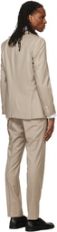 BOSS Beige Single-Breasted Suit