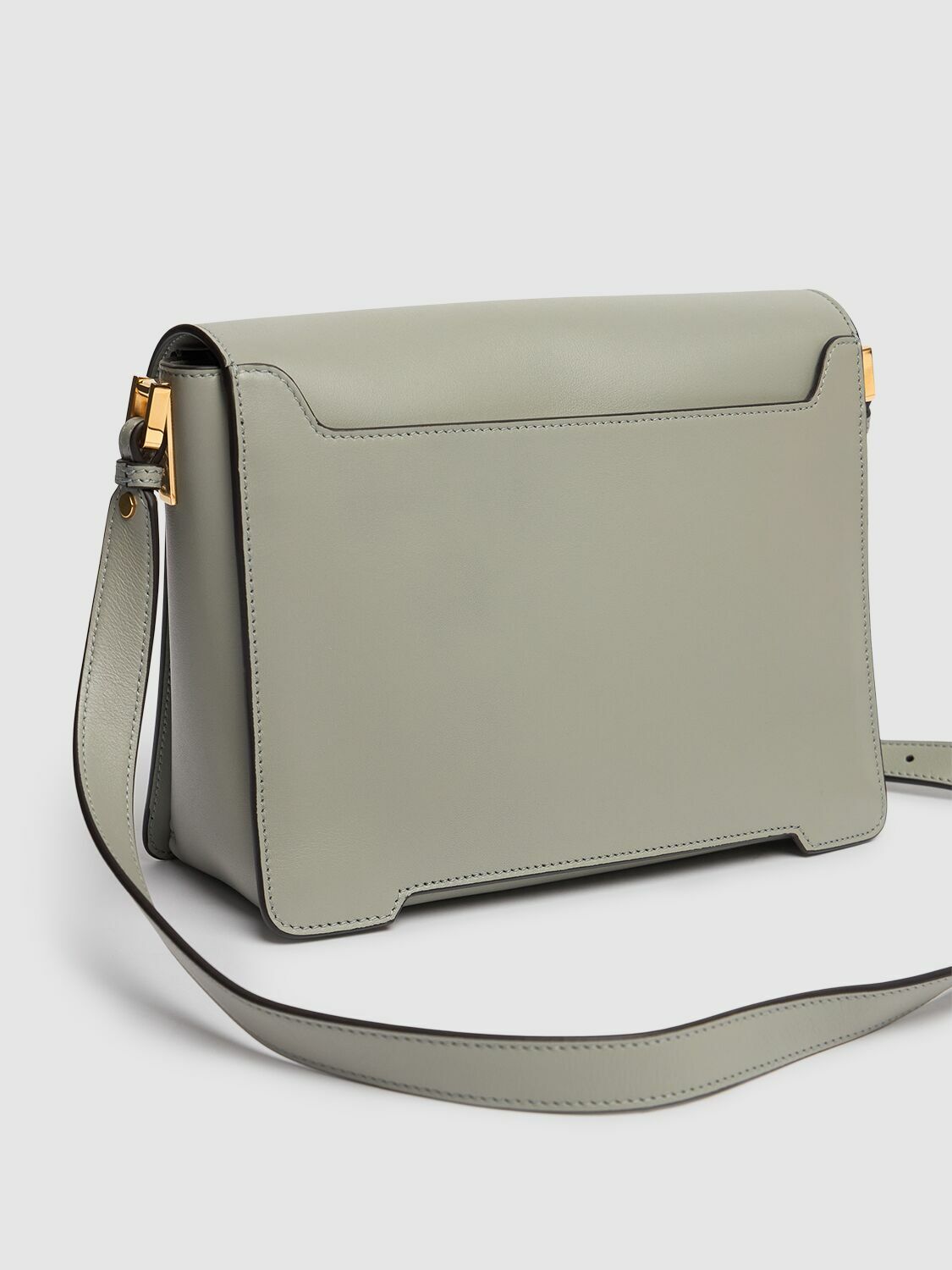 【関税＆送料込み】Marni Medium 'Trunkaroo' White Leather S Light blue, light brown e white leather Trunkaroo medium