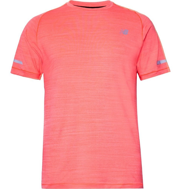 Photo: New Balance - Mélange Jersey T-Shirt - Men - Pink
