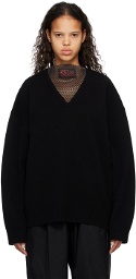 Raf Simons Black Loose-Fit Sweater