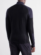 BOGNER - Marino Panelled Stretch-Jersey Half-Zip Ski Mid-Layer - Black