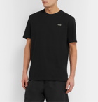 Lacoste Tennis - Logo-Appliquéd Cotton-Blend Jersey Tennis T-Shirt - Black