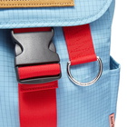 Acne Studios Men's Post Ripstop Suede Backpack in Pale Blue/Red