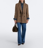 DeMellier New York Midi suede top-handle bag