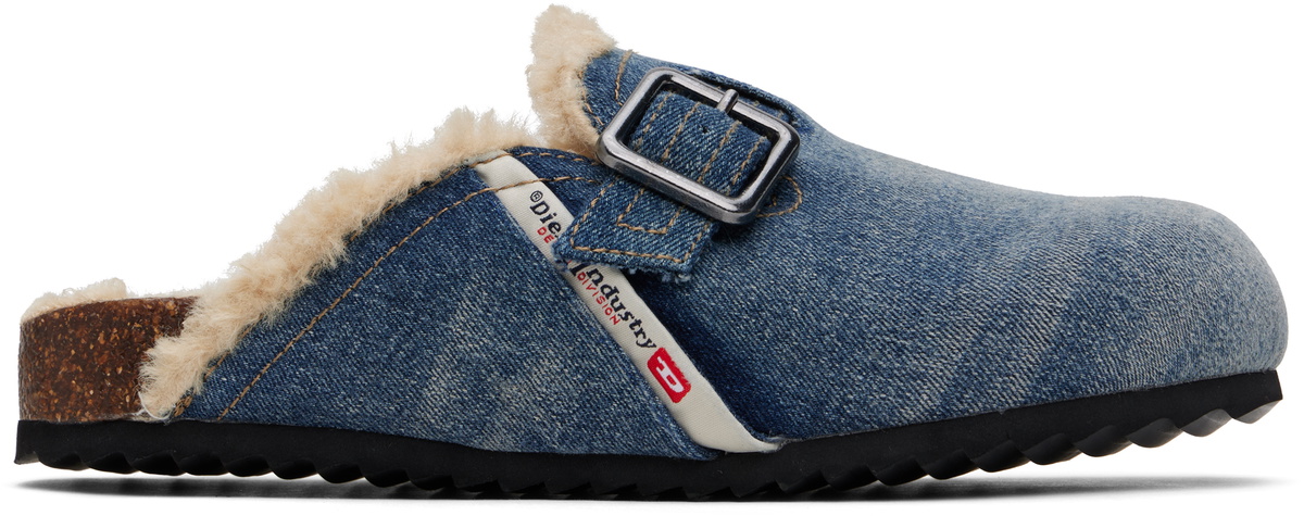 【DIESEL】S-Woodstock-X Mules Light Blue Denim Men's D-Woodstock-Denim mules | Blue | Diesel