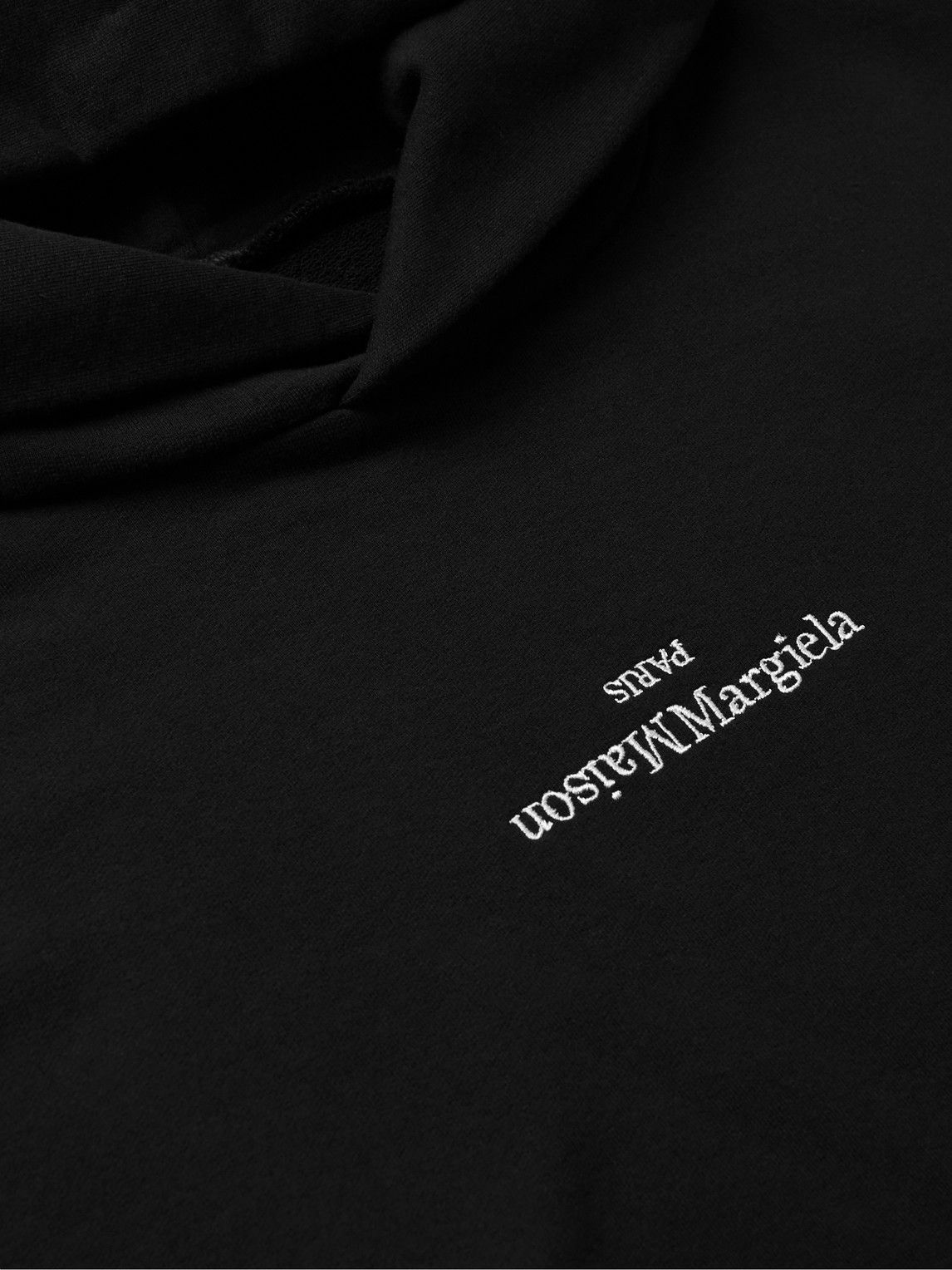 Maison Margiela Upside Down Logo Crewneck Sweatshirt Grey Black