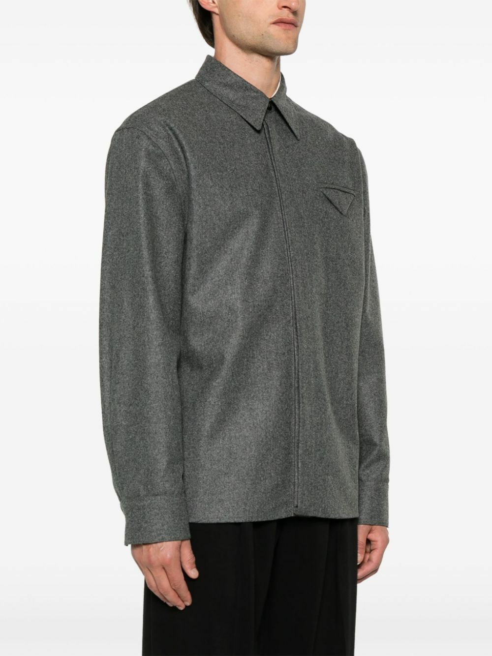 Bottega Veneta Wool Flannel Shirt Bottega Veneta