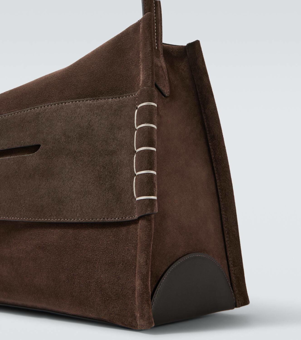 JW Anderson Loafer Large suede shoulder bag