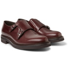 Brunello Cucinelli - Leather Monk-Strap Shoes - Burgundy