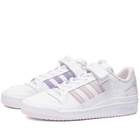 Adidas Forum Low Sneakers in White/Almost Pink/Light Purple