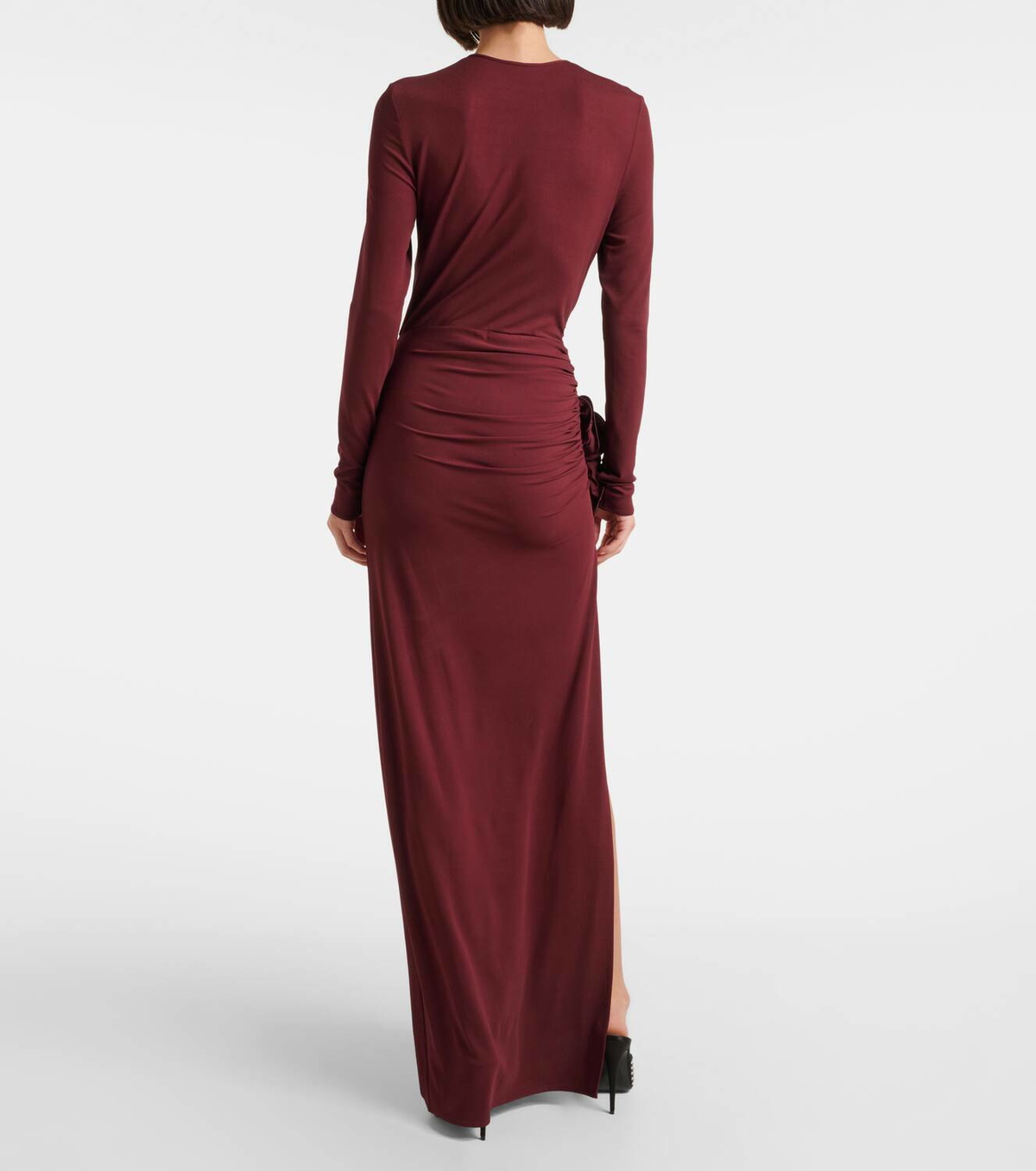 【Magda Butrym】フローラル-applique ruchedジャージガウン Magda Butrym Floral-appliqué ruched jersey gown Magda Butrym