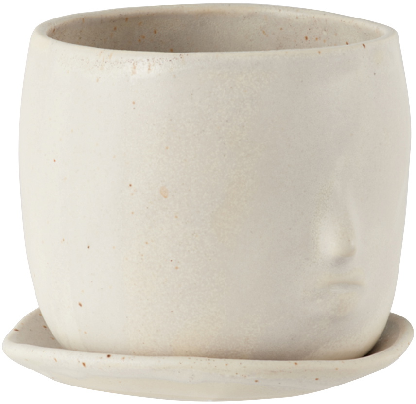 Rami Kim Studio Off-White Face Pot Set
